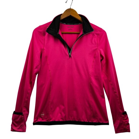 Lauren Ralph Lauren Pink 1/4 Zip Minimalist Pullover Active Top Y2K Activewear S - Picture 2 of 10